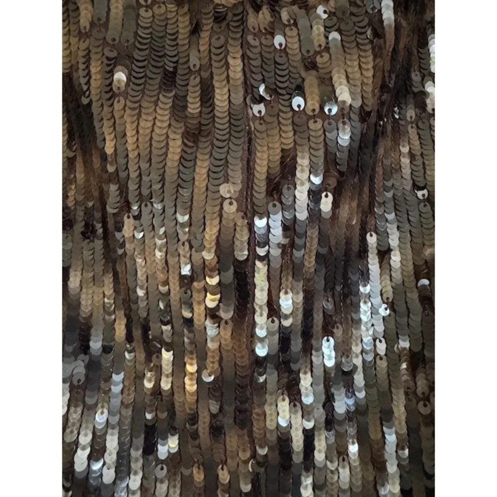 Banana Republic Heritage Sequin Midi Skirt Brown Sparkly Holiday Party - Size 4‎